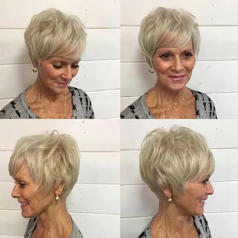 Short Hairstyles For Over 60, Short Fine Hair Cuts, Hairstyles For Over 60, Short Hairdo, Modern Short Hairstyles, Best Short Hairstyles, Short Hairstyles Fine, Bouffant Hair, Asymmetrical Hairstyles