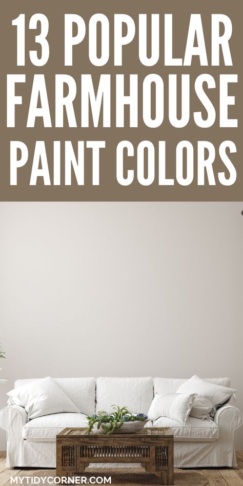 Farmhouse Paint Ideas Wall Colors, Wall Colors For Farmhouse Look, Farmhouse Wall Colours, Interior Paint Farmhouse Colors, Farmhouse Decor Paint Colors, Modern Farmhouse Living Room Paint Color Sherwin Williams, Modern Farmhouse Paint Pallet, Country House Colors Interior Rustic, Rustic Modern Farmhouse Living Room Color Schemes