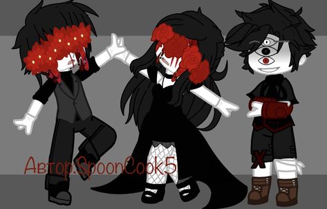 Gacha Club Demon Oc Ideas, Gacha Vampire Oc, Gacha Gore, Gacha Horror, Halloween Character Ideas, Emo Look, Cute Iphone Wallpaper Tumblr, Magical Boy, Gacha Outfit