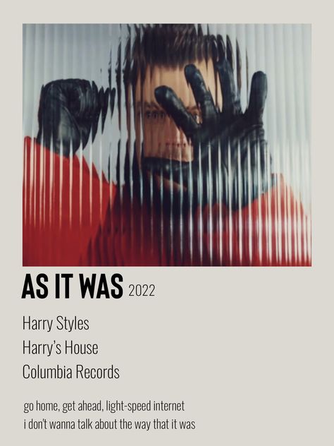 Polaroid Song Poster for new single As It Was by Harry Styles for new almum Harry’s House #harrystyles #asitwas #polaroid #poster Harry Styles Polaroid, Alternative Songs, Harry Styles Songs, Minimalist Music, Harry Styles Poster, Music Poster Ideas, Vintage Music Posters, Film Posters Minimalist, Music Collage