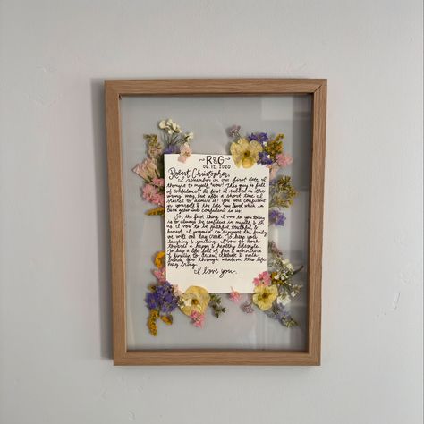 Did you know you can add your written vows / wedding pictures / wedding invitation to any one of our frames with your flowers?! We are loving this so much! Simply add a note at checkout to add to your frame and then get us your photos or notes when you send your flowers. Easy-peezy! #forkeeps #pressedflowers #bridalbouquet #pressedflowerart #wedding #wildflowers #supportlocalbusiness #weddingvows #weddingphotos #weddinginvite Wedding Invitations With Pictures, We Are Love, Pressed Flower Art, Wedding Vows, Pressed Flowers, Wedding Pictures, Did You Know, Knowing You, Bridal Bouquet