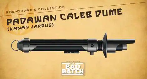 Winning Vote for Next Legacy Star Wars Lightsaber is Padawan Caleb Dume (Kanan Jarrus)! Kanan Jarrus Lightsaber, Star Wars Kanan Jarrus, Star Wars Kanan, Caleb Dume, Jedi Temple Guard, Lightsaber Hilts, Kanan Jarrus, Custom Lightsaber, Star Wars Lightsaber