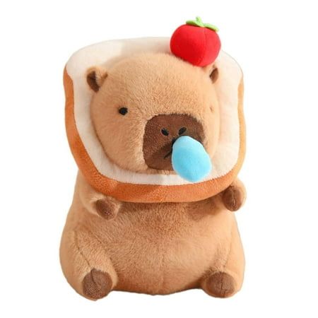 Kokiya Capybara Plush Toy, Capybara Stuffed Animal with Removable Snot Bubbles, Nursery Bread B.Lifelike capybara doll with cute shape. You can hold it to sleep, read books, watch TV, accompany you to spend your boring time easily.Capybara plush toy is made of plush, fully filled, soft and skin friendly, very comfortable to touch.pulling the snot bubble on the nose of capybara doll will automatically return, very interesting and will bring a smile to your face.Plush figure toy capybara doll is a Capybara Plush, Cute Squishies, Cute Shape, Baby Bath Toys, Animal Nails, Plush Toy Dolls, Bath Toys, Watch Tv, Animal Dolls