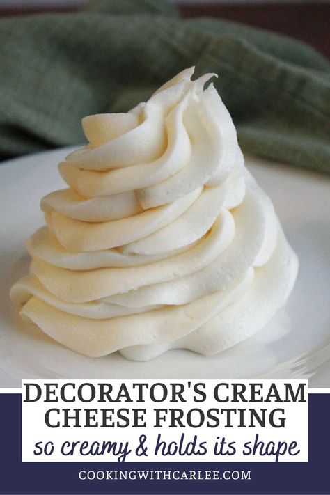 Cream Cheese Buttercream For Piping, Best Cream Cheese Frosting For Cake, Piping Cream Cheese Icing, Cream Cheese Flavored Buttercream, How To Make Stiff Cream Cheese Frosting, Cream Cheese Frosting For Decorating Cupcakes, Cream Cheese Icing Wedding Cake, Cream Cheese Icing For Piping, Cream Cheese Buttercream Frosting For Piping