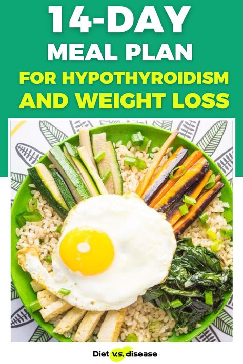 This is the second week of The 14-Day Meal Plan For Hypothyroidism and Weight Loss. It is fundamental that you start with Week 1 first. As with the first week, you can follow the meal plan exactly or choose the meals you enjoy most and add them into your current eating pattern. #dietitian #nutritionist #weightloss #nutrition Hypothyroid Diet Meal Plan Indian, Hypothyroid Diet Meal Plan, Hypothyroid Meal Plan, Thyroid Meal Plan, Aip Dinners, Thyroid Diet Recipes, Thyroid Healthy Foods, Thyroid Diet Plan, Thyroid Recipes