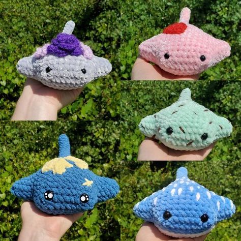 Cute Crochet Stingray Amigurumi - Kawaii - Aesthetic - Plush Crochet toys free patterns #crochettoysfreepatterns #crochet #crochettoy #crochettoys 2.46 Crochet Stingray Free Patterns, Crochet Stingray Pattern Free, Stingray Crochet, Crochet Stingray, Stingray Pattern, Toys Quotes, Aesthetic Plush, Lion Crochet, Crochet Toys Free Patterns