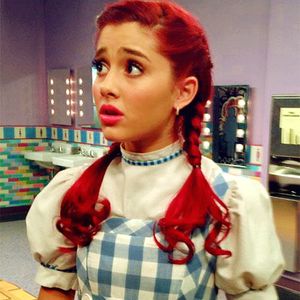 Gallery:April Fools' Blank | Victorious Wiki | Fandom Ignore Wallpaper, Dorothy Wizard Of Oz Costume, Red Pigtails, Wallpaper Cute Aesthetic, Victorious Cat, Ariana Grande Icons, Wizard Of Oz Costume, Ariana Grande Cat, Oz Costume