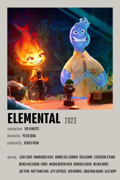 Elemental Movie, Pixar Poster, Good Animated Movies, Animated Movie Posters, Disney Movie Posters, New Disney Movies, Random Objects, Disney Movies To Watch, Iconic Movie Posters