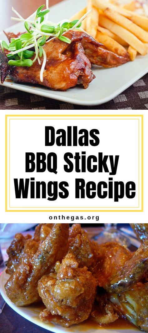 Since then there I constantly crave for those sticky chicken wings and to put you through the same drill I bring you today one of the easiest Dallas BBQ recipes I found so that you won’t have to wander around to find the perfect recipe. So here comes the recipe! Are you ready to dive deeper into the saucy BBQ flavors? Bbq Sticky Wings Recipe, Crispy Bbq Chicken Wings, Dallas Bbq Sticky Wings Recipe, Asian Baked Chicken, Sticky Wings Recipe, Dallas Bbq, Bbq Wings Recipe, Wing Sauces, Sticky Wings