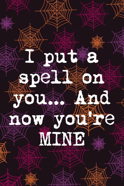 Cute Hocus Pocus iPhone wallpaper... Perfect for Halloween  I put a spell on you I Put A Spell On You, Hocus Pocus Wallpaper, Seasonal Wallpaper, Halloween Desktop Wallpaper, Iphone Background Quote, Holiday Iphone Wallpaper, Halloween Spells, Witch Wallpaper, Halloween Wallpaper Iphone Backgrounds