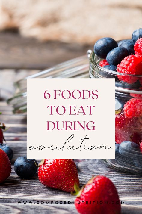 Not sure which foods to include for your ovulation phase? In this post you’ll learn which foods can help to support healthy ovulation if you’re looking for tips to incorporate cycle syncing for a better period. Find more period hacks and fertility tips at composednutrition.com. Cycle Nutrition, Cycle Syncing Foods, Ovulation Phase, Zinc Foods, Hormone Balancing Supplements, Follicular Phase, Balance Diet, Ovulation Cycle, Period Tips