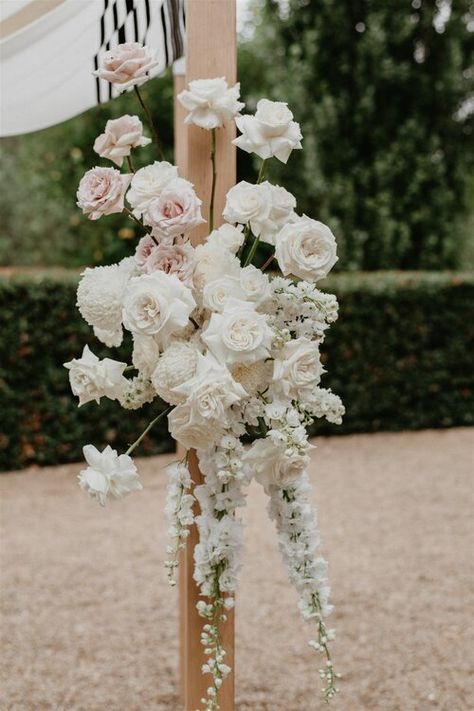 Beach Ceremony Florals, Nz Wedding, Wedding Floral Design, Greenery Wedding Decor, Ceremony Details, Hunter Valley Wedding, Two Wild, Board Wedding, Wedding Arch Flowers