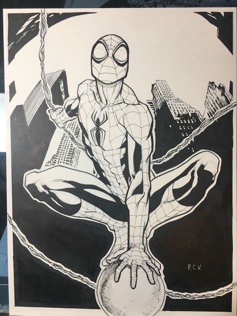 Spiderman Drawings, Spiderman Sketch, Cool Spiderman, Comic Sketch, Drawing Superheroes, Spiderman Drawing, Spiderman Art Sketch, Marvel Tattoos, Marvel Drawings