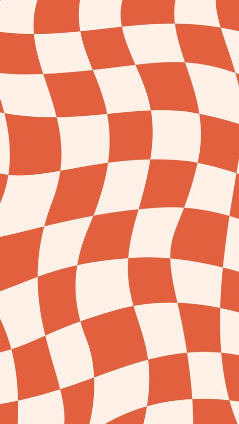 Sportcore Aesthetic, Square Size Wallpaper Aesthetic, Orange Checkered Wallpaper, Checkered Wallpaper, Image Girly, Checker Wallpaper, Cute Home Screen Wallpaper, Wallpaper Iphone Boho, Jelly Wallpaper