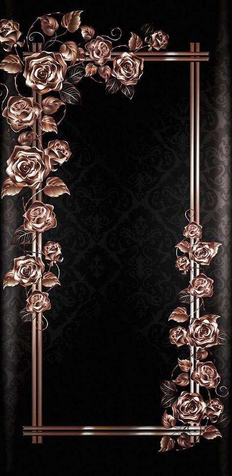 Rose Gold Flowers Wallpaper, Rose Gold Lockscreen Aesthetic, Black And Rose Gold Wallpaper Iphone, Iphone Wallpaper Girly Lockscreen Black, Black And Rose Gold Wallpaper, Rose Gold Background Aesthetic, Rose Gold And Black Background, Iphone Wallpaper Gothic, Gold Lockscreen