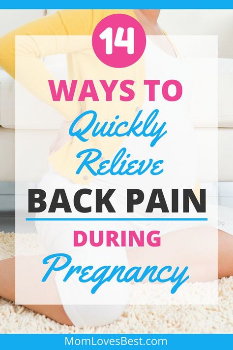 All that added weight on your belly can make your back really hurt. Back pain is actually a common complaint among pregnant women and the common misconception that pregnant ladies shouldn't get a massage isn't helping. If you're old school and you believe in that, no worries, there are plenty of other ways to quickly relieve back pain during pregnancy. Here are 14 of them now.   #pregnancy #prengnantlife #pregnancypains #backpain #preggyproblems Back Pain During Pregnancy, Pregnancy Back Pain, Pregnancy Pain, Healthy Pregnancy Tips, Back Pain Remedies, Pregnancy Information, Lower Back Pain Relief, Getting A Massage, Pregnancy Yoga