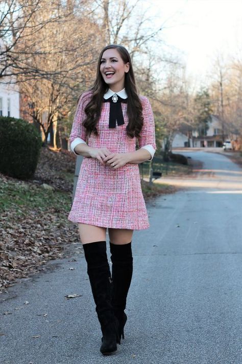 Jessica Broyles, Gossip Girl Dresses, Tweed Outfit, Gossip Girl Outfits, Girly Girl Outfits, Lara Jean, Gossip Girl Fashion, Outfits Dress, Preppy Chic