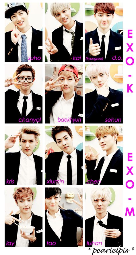 EXO: EXO-K : Suho (Leader), Baekhyun, Chanyeol, D.O., Kai, Sehun & EXO-M members : Kris (leader), Xiumin, Lu Han, Lay, Chen, Tao Exo 12, Exo Album, Exo Lockscreen, Exo Ot12, Exo Korean, Baekhyun Chanyeol, Exo Fan, Exo Lay, Lu Han