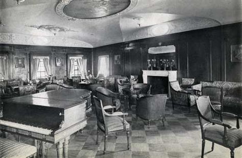 View of the General Lounge on the S.S. Cameronia of the Anchor Line circa 1925. 1920s Living Room, 1920 Home Decor, 1920s Furniture, 1920s Home Decor, 1920s Interior, 1920 Home, 1920s Decor, 1920s Interior Design, Ship Travel