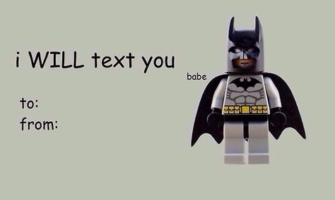 Next valentines day @Raisa Cundiff Alfonso Cundiff Alfonso Hall Pick Up Line, I Am Batman, Lego Batman Movie, Im Batman, Funny Profile, Batman Movie, Batman Joker, Lego Movie, Lego Batman