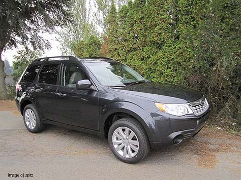 2012 Forester Premium, dark gray metallic.  "The Forester's boxy styling makes it ever-so-practical, with generous visibility, a roomy interior, and easy access. Handling is agile and the Forester rides well."  -ConsumerReports.org 2012 Subaru Forester, Subaru Forester, Subaru, Easy Access, Dark Gray, Suv Car, Exterior