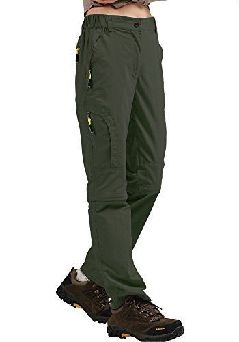 Women's Outdoor Quick Dry Convertible Pants Water-Resistant Hiking Fishing Zip Off Cargo Pants Trousers Army Green. For product & price info go to:  https://all4hiking.com/products/womens-outdoor-quick-dry-convertible-pants-water-resistant-hiking-fishing-zip-off-cargo-pants-trousers-army-green/ Womens Hiking Pants, Celana Kargo, Womens Hiking, Walking Trousers, Hiking Pants Women, Quick Dry Pants, Women Cargo Pants, Normal Clothes, Hiking Pants