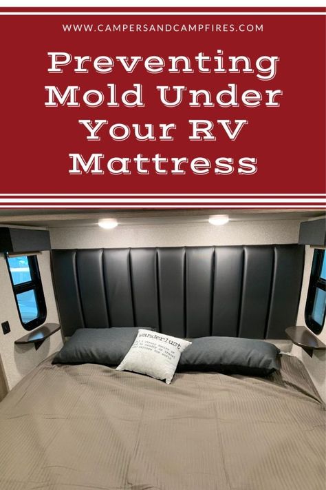 How to Prevent Mold Under Your RV Mattress Camper Mattress, Rv Bedding, Rv Mattress, Mold Prevention, Camper Accessories, Rv Homes, Rv Tips, Coir Mat, Bed Mats