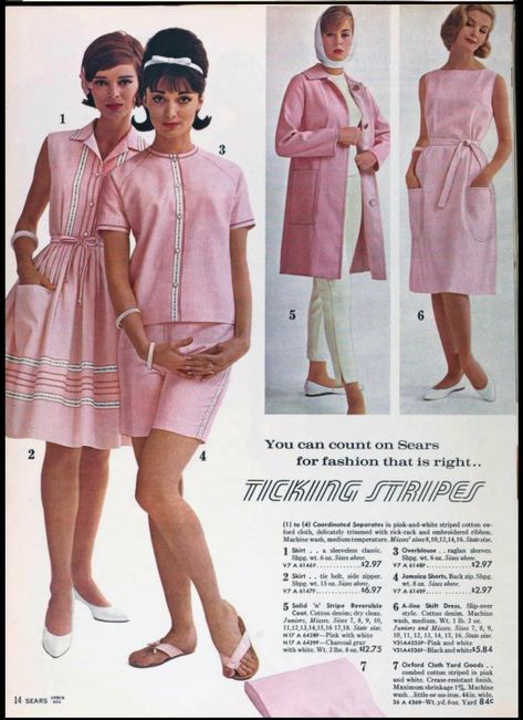 60s Dress Up, Lana Lobell, 1961 Fashion, 1963 Fashion, 1960s Women, 1969 Fashion, 60’s Fashion, Vintage Catalog, 1960’s Fashion