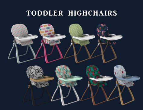 Sims 4 Toddler High Chair Cc, Sims 4 Cc Highchair, Sims 4 Highchair, Sims 4 High Chair, The Sims 4 Mods Objects, Sims4 Wallpaper, The Sims 4 Objects, Leo Sims, Toddler Cc Sims 4