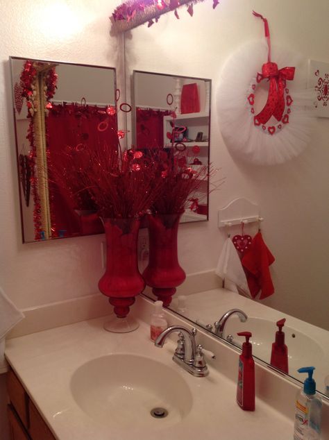 Valentines (February) Guest Bathroom, Months In A Year, Valentines, Holidays, Valentine's Day