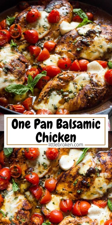 One Pan Balsamic Chicken, Mediterranean Diet Recipes Dinners, Sheet Pan Dinners Recipes, Easy Mediterranean Diet Recipes, Balsamic Chicken, Tortellini Soup, Health Dinner, Buffalo Chicken Dip, Health Dinner Recipes