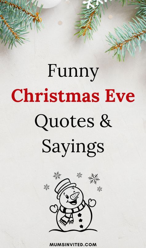 Looking for funny & hilarious Christmas Eve quotes to share with your friends & family? Find humorous Christmas Eve sayings & thoughts for 2024. These awesome sayings are perfect for your December 24th Instagram captions. Share the laughter & joy with friends on this magical night before Christmas! christmas eve quotes funny humor. christmas eve quotes funny hilarious awesome. christmas eve aesthetic quotes wallpaper. christmas eve sayings and quotes funny. christmas eve birthday quotes funny. Christmas Eve Sayings, Sayings And Quotes Funny, Christmas Eve Aesthetic, Christmas Eve Birthday, Christmas Drinking Quotes, Christmas Eve Meme, Funny Christmas Eve Quotes, Christmas Eve Images, Aesthetic Quotes Wallpaper