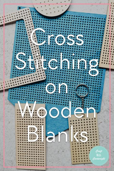 Wooden Cross Stitch, Cross Stitch On Wood, Cross Stitch Crafts, Cross Stitch Finishing Ideas, Beginner Cross Stitch Patterns Free, Diy Wooden Candle, Cross Stitch Projects, Kawaii Cross Stitch, Unique Cross Stitch