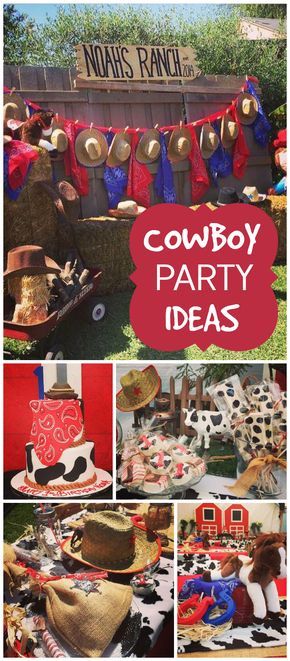 What a fun cowboy themed first birthday party! See more party ideas at CatchMyParty.com! Cowboy Party Ideas, Rodeo Birthday Parties, Cowboy Theme Party, Wild West Party, Western Birthday Party, Rodeo Party, Cowboy Birthday Party, Party Ideas For Kids, Western Birthday