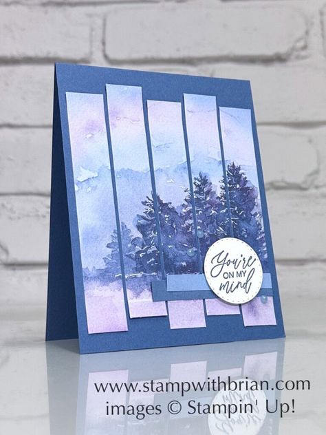 Quiet Reflection, Thoughtful Journey Designer Series Paper, Stampin Up!, Brian King, sympathy card Reflection Paper, Youre On My Mind, Mary Fish, Dsp Cards, Card Crafts, Sympathy Card, Class Projects, Christmas Card Design, Designer Series Paper