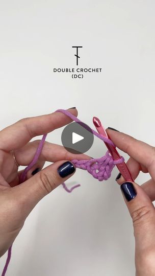 Dc Stitch Double Crochet, How To Half Double Crochet, How To Double Crochet For Beginners, Half Treble Crochet Stitch, Double Treble Crochet Stitch, Half Double Crochet Stitch Tutorial, Double Crochet Tutorial, Double Treble Crochet, How To Do Crochet