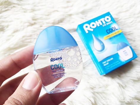 The eye drops are conveniently packaged in an innovative, transparent, slim  and sleek bottle that has a non-squirting, single drop dispenser said to be  the ... Rohto Eye Drops, Eye Medicine, To Improve Eyesight, Medicine Packaging, Eye Drop, Hay Fever, Japanese Skincare, Eye Sight Improvement, Things To Do When Bored