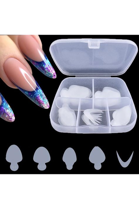 60pcs Soft Silicone Dual Forms French Tip Nail Stickers Resuable Nail Form Sticker French Tip Stickers for Nail Forms For Builder Gel Quickly French Line Guides Nail Extension French Manicure Stickers Nails Inspiration Summer, Builder Gel, Nail Forms, Nail Extensions, French Tip Nails, French Manicure, Nail Stickers, Soft Silicone, Nails Inspiration