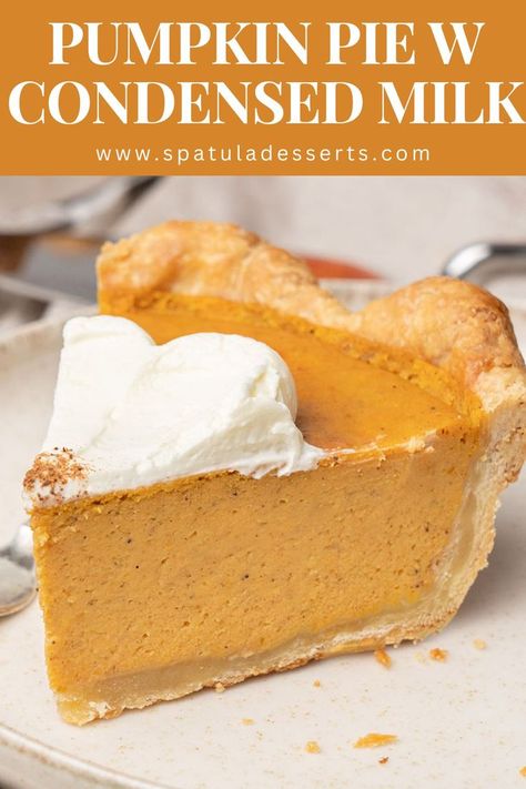 Pumpkin Pie with Condensed Milk Pumpkin Pie Sweet Condensed Milk, Pumpkin Pie With Sweet Condensed Milk, Best Pumpkin Custard Pie Recipe, Delicious Pumpkin Pie Recipe, Pies With Condensed Milk, Magic Pumpkin Pie, Pumpkin Pie Recipe Sweetened Condensed, Pumpkin Pie Condensed Milk Recipe, Pumpkin Pie Recipe Made With Sweetened Condensed Milk