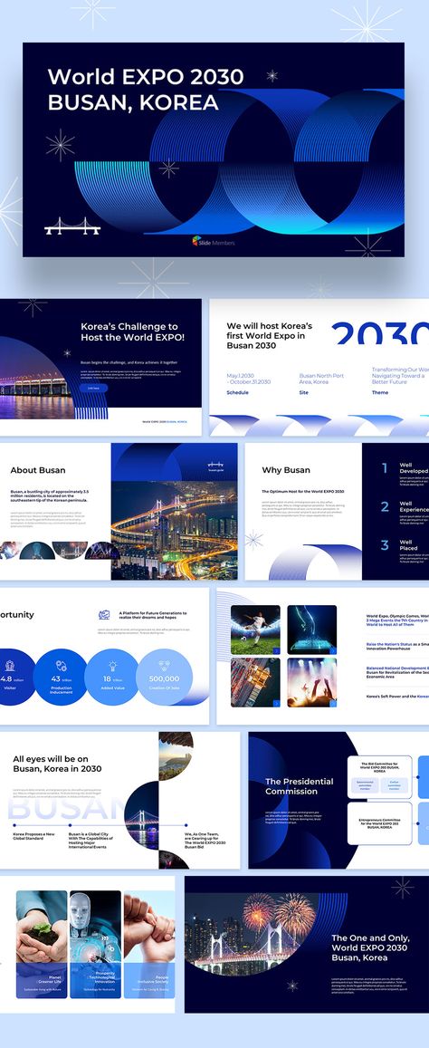 Pitch Deck Design Templates. #SlideMembers #World #EXPO #2030 #Busan #Korea #Global #MegaEvents #Exhibition #City #International #Begins #Future #Innovation #Powerhouse #KoreanWave #Wave #Modern #Simple #Portfolio #Investor #Professional #Background #Layout #Slide #Design #Multipurpose #Proposal #BestPPT #PPT #PPTdesign #freepresentation #Presentation #Templates #PowerPoint #Investordeck #PPTdeck #freePPT