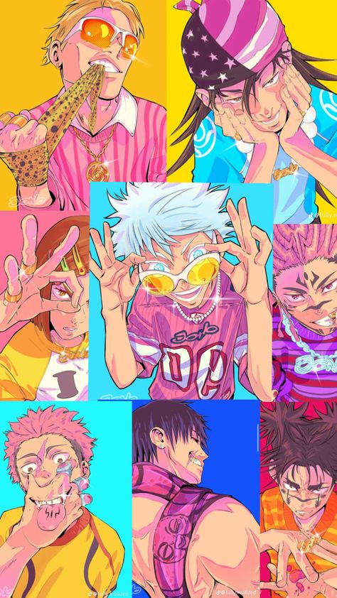 Jjk Poster, Jujutsu Kaisen Poster, Cocoppa Wallpaper, Ju Jitsu, Poses References, Anime Artwork Wallpaper, Funny Anime Pics, Funky Art, Anime Artwork