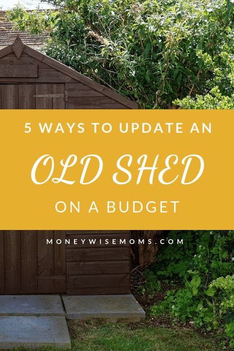 Update Old Shed, Old Shed Makeover, Shed Update, Shed Makeover, Easy Home Improvement Projects, Barns Sheds, Wooden Sheds, Backyard Shed, Outdoor Sheds