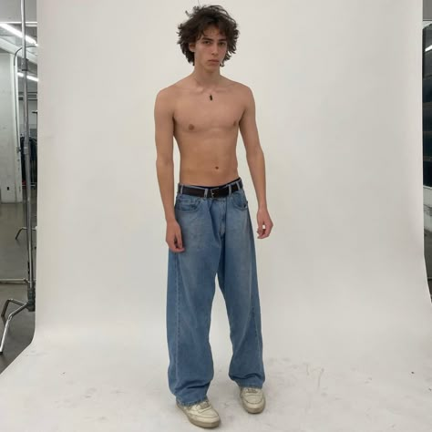 Heaven Core, Gender Euphoria, Vision 2023, Denim Photoshoot, Guy Fits, Corte De Cabelo Masculino, Human Poses Reference, Boy Poses, Causual Outfits