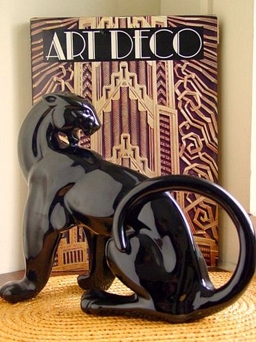 Art Deco Panther, Art Deco Objects, Panther Statue, Art Deco Animals, Art Deco Cat, Panther Sculpture, Affiches D'art Déco, Panther Art, Art Deco Inspiration