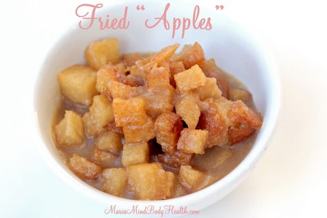 fried apples, low carb fried apples, sugar free fried apples Maria Mind Body Health, Dessert Apple, Wheat Belly, Low Carb Zucchini, Low Carb Treats, Fried Apples, Keto Friendly Desserts, Low Carb Side Dishes, Low Carb Sweets