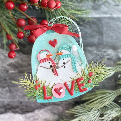 Let’s Build Snowmen | Tim Holtz + Simon Says Stamp Chilly & Freezy Gift w/ Purchase – Nichol Spohr LLC Sizzix Bird Scene Cards, Snowman Tags, Nichol Spohr, Tim Holtz Tags, Tim Holtz Dies, Christmas Cutouts, Tim Holtz Cards, Ornament Card, Snowman Cards