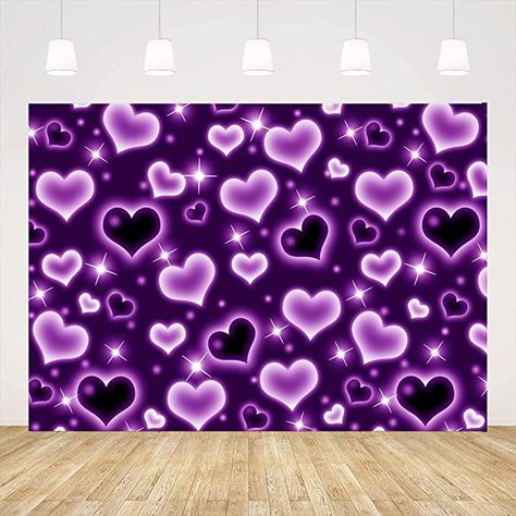 Old School Backdrop, Cool Photo Backdrops, 2000 Heart Background, Heart Backdrop Photoshoot, 2000s Background Photoshoot, Old School Backgrounds, Early 2000s Background, 2000 Decor, Early 2000s Backdrop