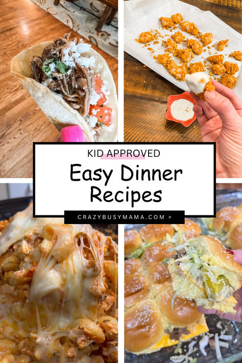 Hey mamas, let's make your evenings a tad easier with easy dinner recipes!   After a chaotic day of school runs, work, and what million activities, the last thing we want is a kitchen meltdown.   That's where these easy dinner recipes save the day. No complicated steps - just simple, delicious meals that even the pickiest eaters will love.   Get all the slow cooker recipes by "Crazy Busy Mama" including printable recipe cards at the link below.  #easydinnerrecipes #dinnerideas #crazybusymama Crazy Busy Momma Recipes, Crazybusymama Recipes, Crazy Busy Mama Recipes Lori Conway, Crazy Busy Mama Recipes, Crockpot Entrees, Simple Delicious Meals, Lori Conway, Crazy Busy Mama, Quick Food