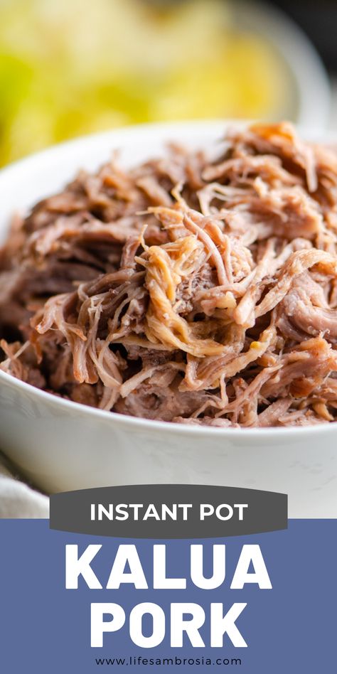 Kalua Pork Crockpot, Instant Pot Kalua Pork, Kahlua Pork, Kalua Pork, Sweet Pork, Crockpot Pork, Hawaiian Food, Instant Pot Dinner Recipes, Dinner Recipes Crockpot