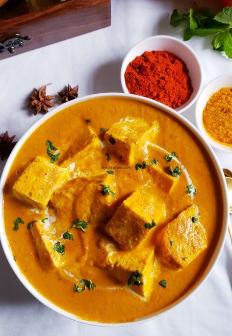 Restaurant Style Shahi Paneer Paneer Shahi, Paneer Korma, Shahi Paneer Recipe, Paneer Curry, Paneer Masala, Malai Kofta, Ghee Butter, Paneer Recipe, Recipe Cover